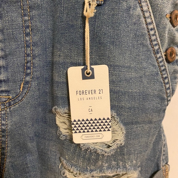 Forever 21 Jean short overalls - Picture 3 of 4